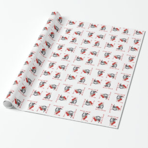 Santa Claws CAT Wrapping Paper