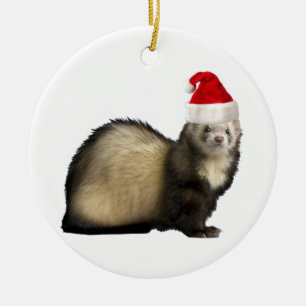Santa Claws Ferret ornament