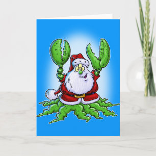 Santa Claws Holiday Card