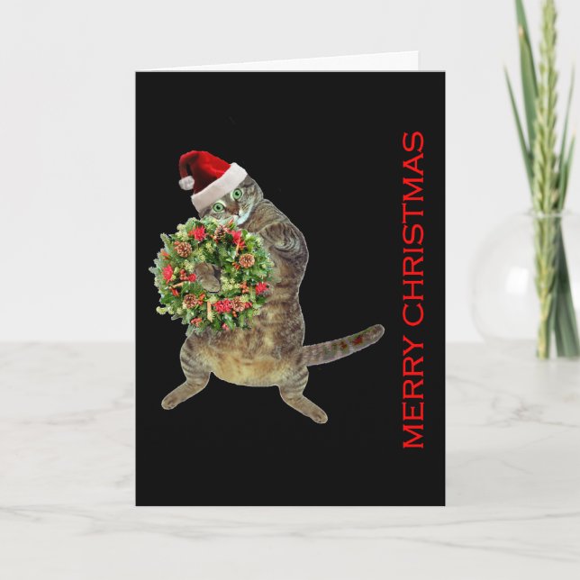 Santa Claws Holiday Card (Front)