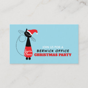 Santa Claws, Invitation de billet de fête de Noël