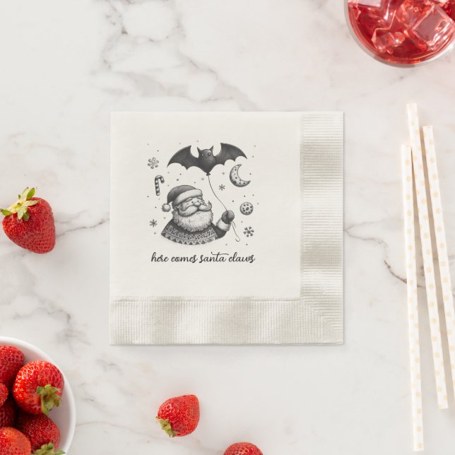Santa Claws Napkin (Insitu)