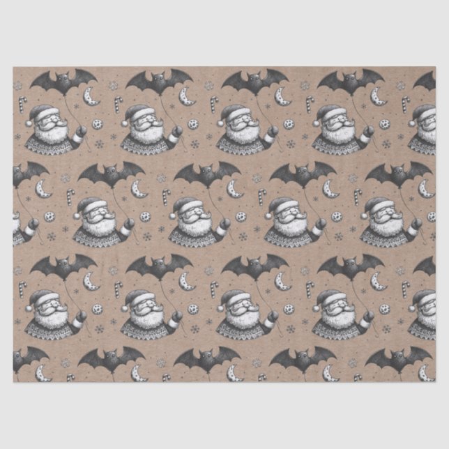 Santa Claws Tissue Paper (Front)