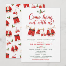 Santa Clothesline Christmas Party