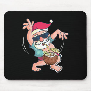 Santa Coconut Drink Christmas In July Pool Party S Mouse Pad