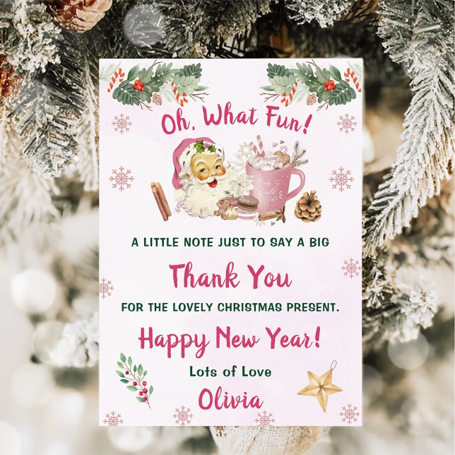 Santa Cookies Christmas Party Thank You  Invitation (Creator Uploaded)