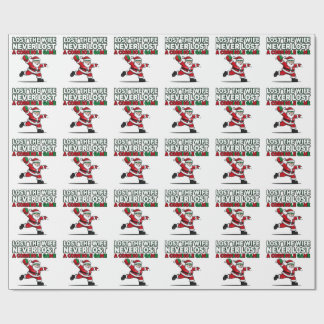 Santa Cornhole Game Holiday Funny Christmas Quote Wrapping Paper