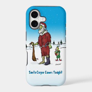 Santa Corpse Funny Zombie Cartoon