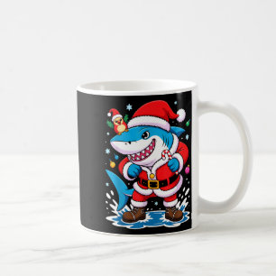 Santa Costume For Kids Boys Adults Funny Shark Chr Coffee Mug