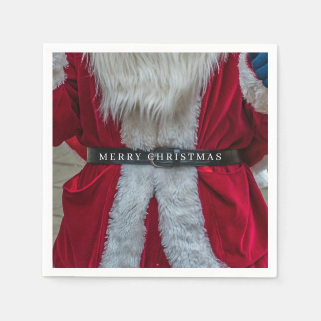 Santa costume view napkins (Front)