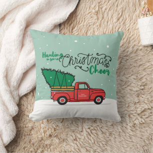 Santa Country Christmas Art Overly Country Christm Throw Pillow