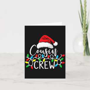 Santa Cousin Crew Christmas Matching Pajamas For K Card