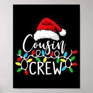 Santa Cousin Crew Christmas Matching Pajamas For K Poster