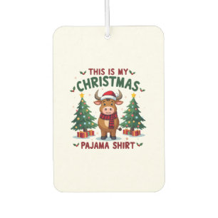 Santa Cow Xmas Tree Lights This Is My Christmas Pa Air Freshener