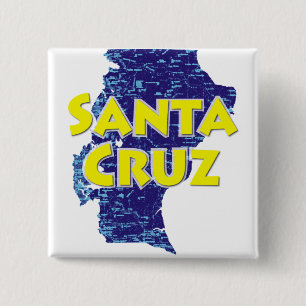 Santa Cruz 2 Inch Square Button