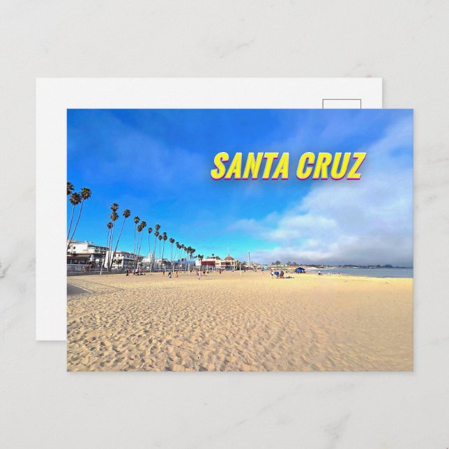 Santa Cruz Beach Boardwalk California Postcard (Front/Back)