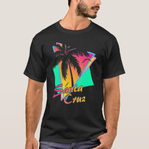 Santa Cruz Ca California 70s 80s Summer Retro Eigh T-Shirt