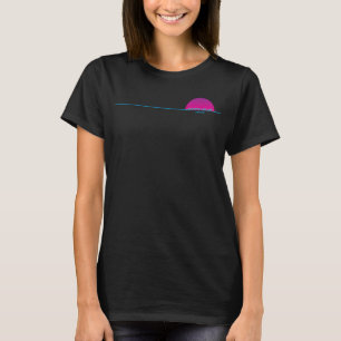 SANTA CRUZ CA SANTA CRUZ LINE PURPLE FRONT VIEW T-Shirt