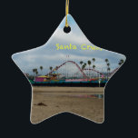 Santa Cruz California Ceramic Ornament<br><div class="desc">Santa Cruz CA Roller Coaster</div>