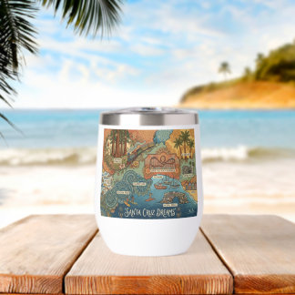 Santa Cruz California Dreams Map – Côte vibrante