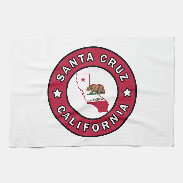 Santa Cruz California Kitchen Towel (Horizontal)