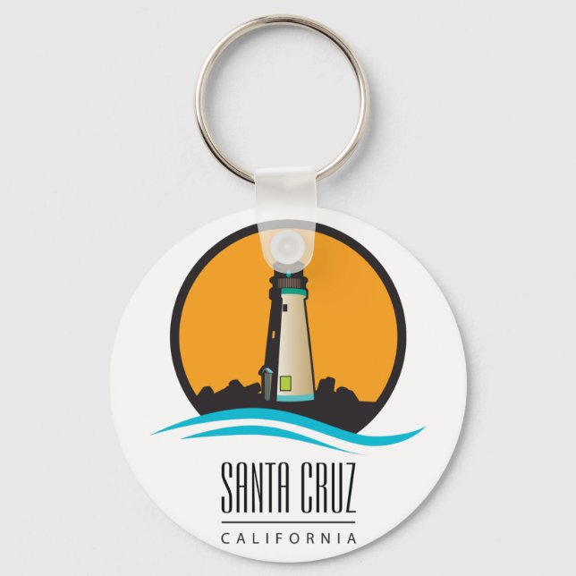 Santa Cruz California Lighthouse Keychain (Front)