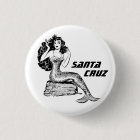 Santa Cruz California Mermaid Pinback 