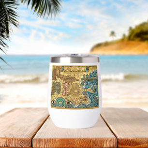 Santa Cruz California Mosaic Map Boardwalk Beach