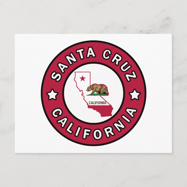 Santa Cruz California Postcard (Front)