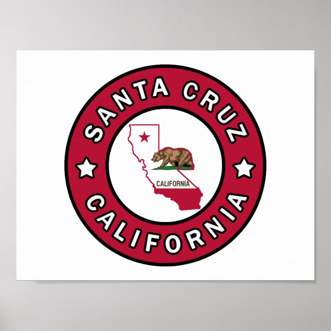 Santa Cruz California Poster (Front)