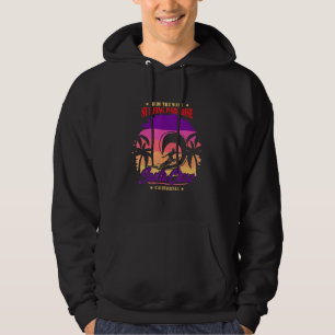 Santa Cruz California Retro vintage Surfing paradi Hoodie