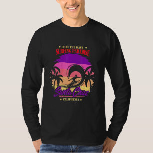 Santa Cruz California Retro vintage Surfing paradi T-Shirt