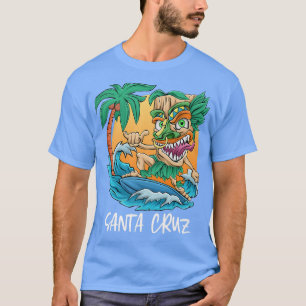 Santa Cruz California Surfing Tiki Beach Vacation  T-Shirt