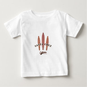 Santa Cruz California Three Surfboards Baby T-Shirt