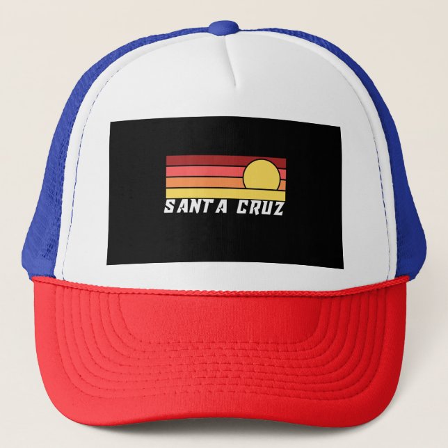 Santa Cruz California  Trucker Hat (Front)