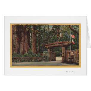 Santa Cruz County, CA Entrance to Big Trees Park