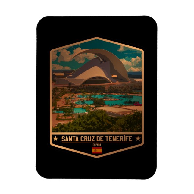 Santa Cruz de Tenerife Magnet (Vertical)