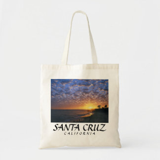Santa Cruz its beach sunset Tote Bag