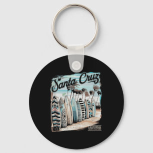 Santa Cruz Men Women California Retro Sunset Vinta Keychain