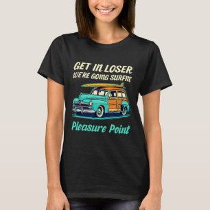 Santa Cruz Pleasure Point Surf City Women Vintage T-Shirt