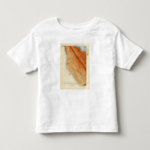 Santa Cruz quadrangle showing intensity, faults Toddler T-shirt