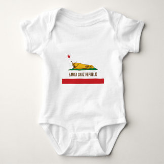 Santa Cruz Republic Banana Slug Flag Baby Bodysuit