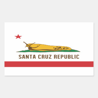 Santa Cruz Republic Banana Slug Flag Sticker