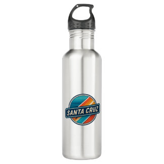 Santa Cruz Retro Vintage Circular Beach California 710 Ml Water Bottle