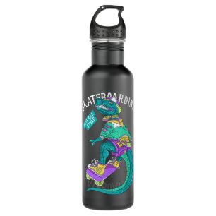 Santa Cruz Retro Vintage Funny Dinosaur Skateboard 710 Ml Water Bottle