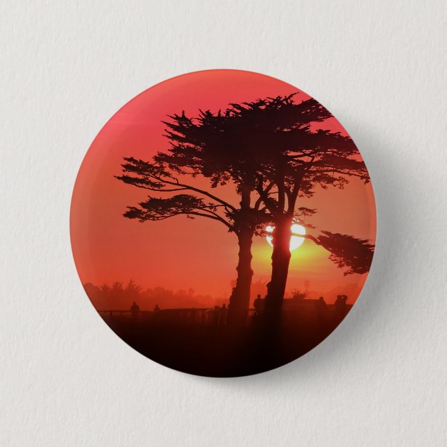 Santa Cruz Sahara 2 Inch Round Button (Front)