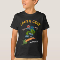 Santa-cruz Skeleton Skateboard Beach Funny Hallowe