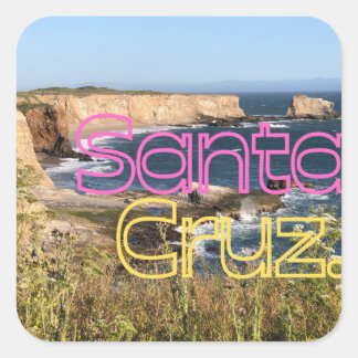Santa Cruz Sticker of Davenport Ocean Cliffs