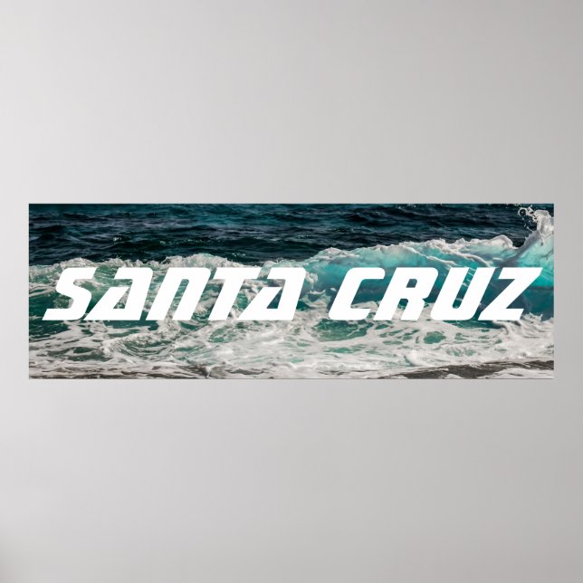Santa Cruz wave banner Poster (Front)