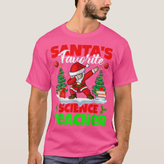 Santa Dabbing Santa's Favourite Science Teacher Ch T-Shirt
